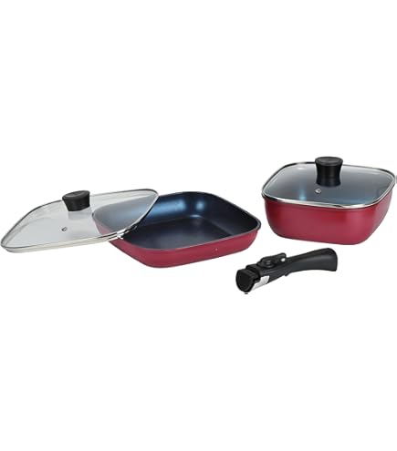 Amazon.co.jp: 四角いフライパン sutto（スット） フライパンセット 4